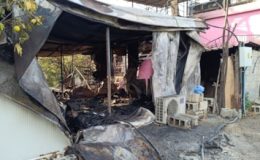 Depremden kurtulup konteynerde yandılar