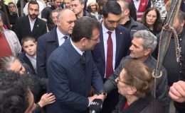 İmamoğlu’nun ziyaretinde vatandaşlardan Erdoğan’a emekli maaşı tepkisi