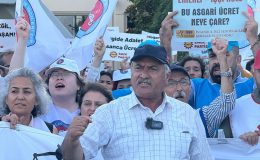 Asgari ücrete zam için eylem yaptılar