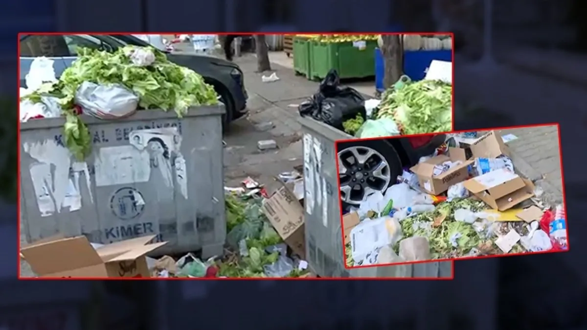 Kartal çöp yığınları ile doldu! İşçiler greve gitti, vatandaş kokudan yolda yürüyemiyor