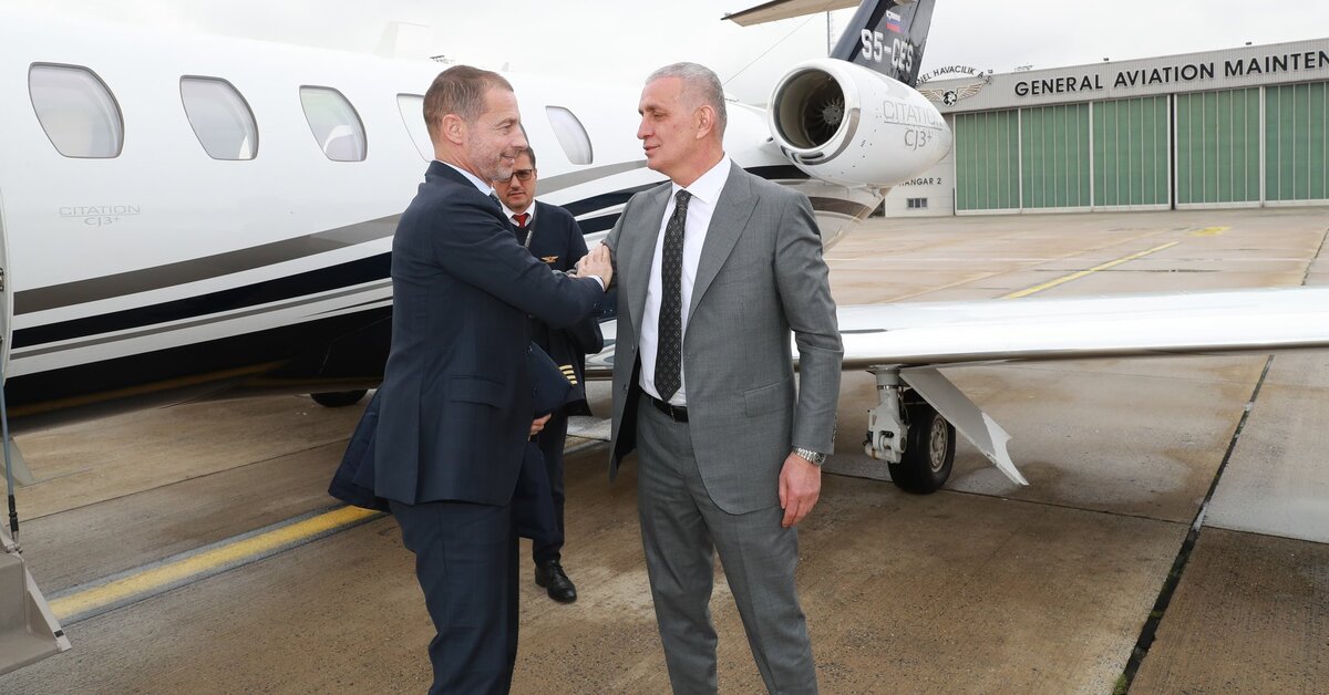 Bakan Bak ve Hacıosmanoğlu, Ceferin ile bir araya geldi!