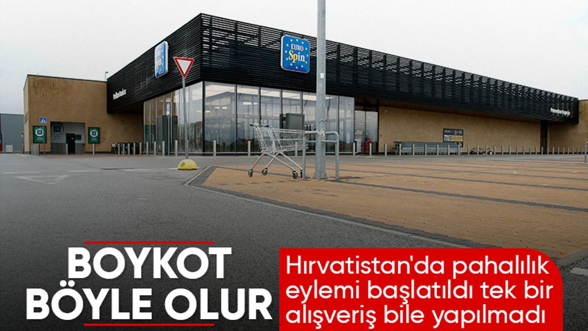 Hırvatistan’da yüksek fiyat ve pahalılığa karşı boykot başladı